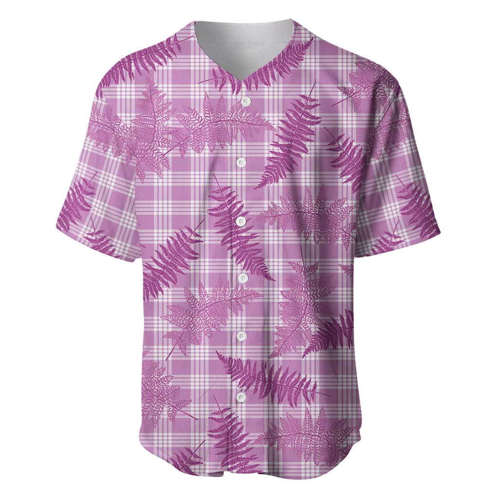 Pink Palaka Hawaii Palapalai Baseball Jersey Hawaiian Fern - Polynesian Pride