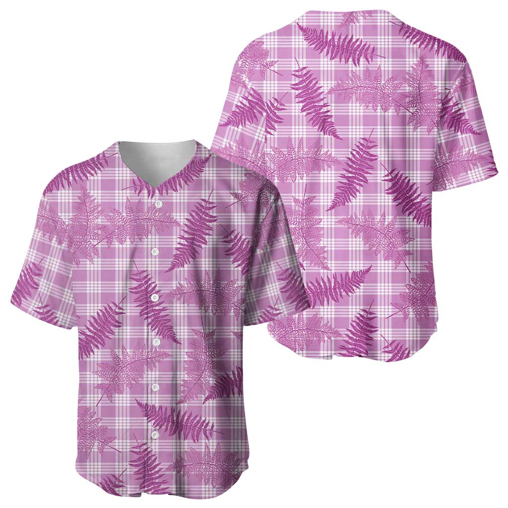 Pink Palaka Hawaii Palapalai Baseball Jersey Hawaiian Fern - Polynesian Pride