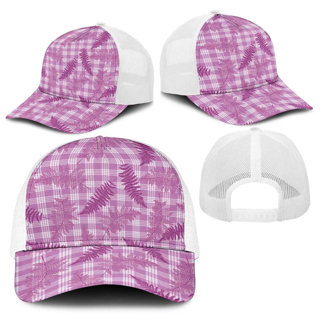 Pink Palaka Hawaii Palapalai Baseball Net Cap Hawaiian Fern