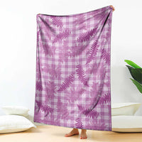 Pink Palaka Hawaii Palapalai Blanket Hawaiian Fern - Polynesian Pride