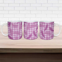 Pink Palaka Hawaii Palapalai Ceramic Mug Hawaiian Fern - Polynesian Pride