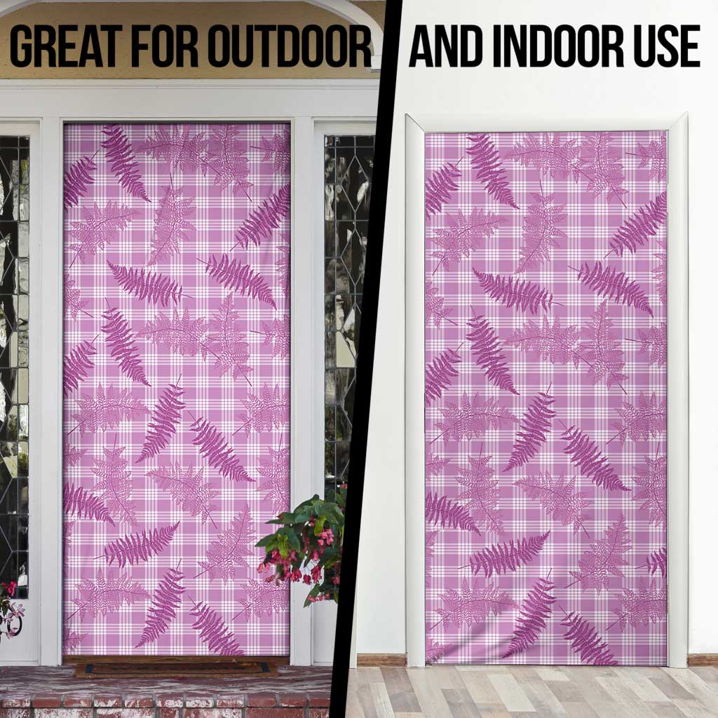 Pink Palaka Hawaii Palapalai Door Cover Hawaiian Fern - Polynesian Pride