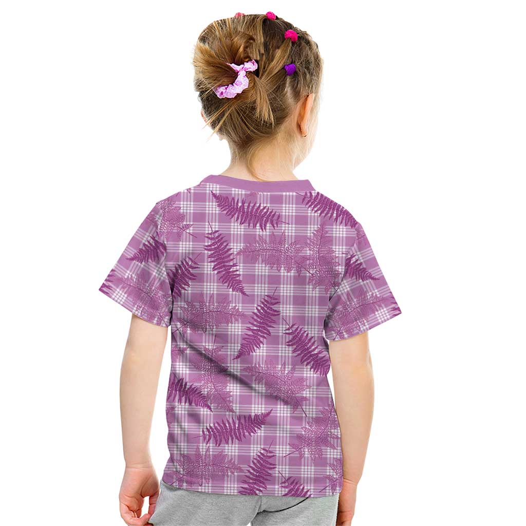 Pink Palaka Hawaii Palapalai Kid T Shirt Hawaiian Fern - Polynesian Pride