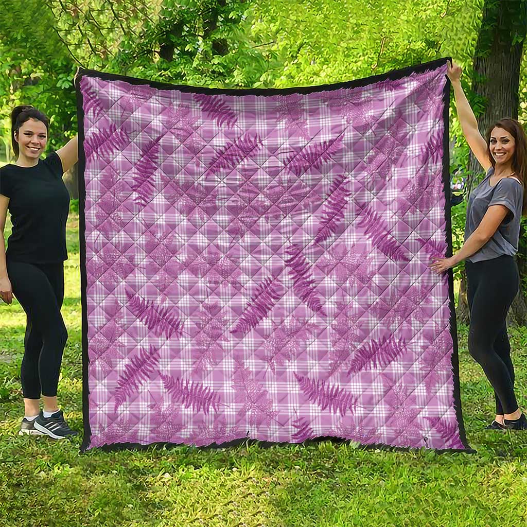 Pink Palaka Hawaii Palapalai Quilt Hawaiian Fern - Polynesian Pride
