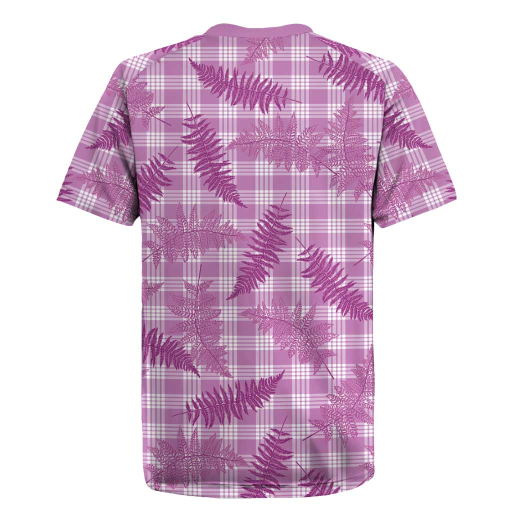 Pink Palaka Hawaii Palapalai Rugby Jersey Hawaiian Fern - Polynesian Pride