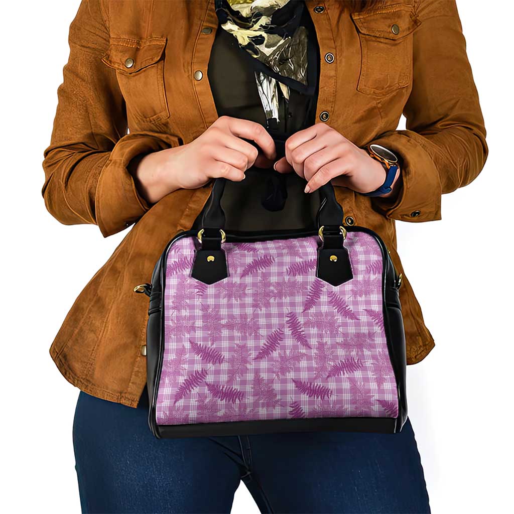 Pink Palaka Hawaii Palapalai Shoulder Handbag Hawaiian Fern - Polynesian Pride