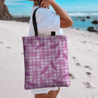 Pink Palaka Hawaii Palapalai Tote Bag Hawaiian Fern LT14 - Polynesian Pride