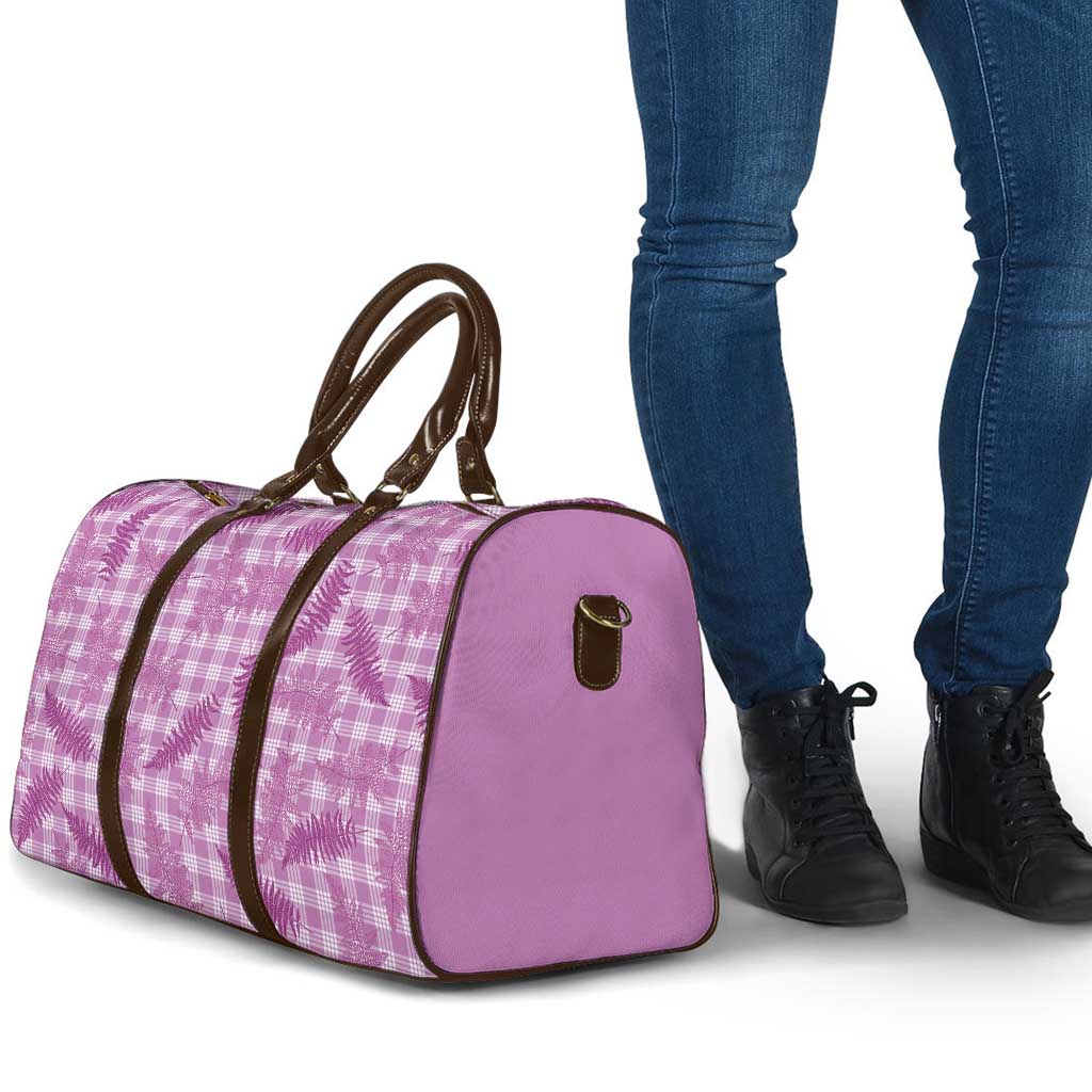 Pink Palaka Hawaii Palapalai Travel Bag Hawaiian Fern - Polynesian Pride