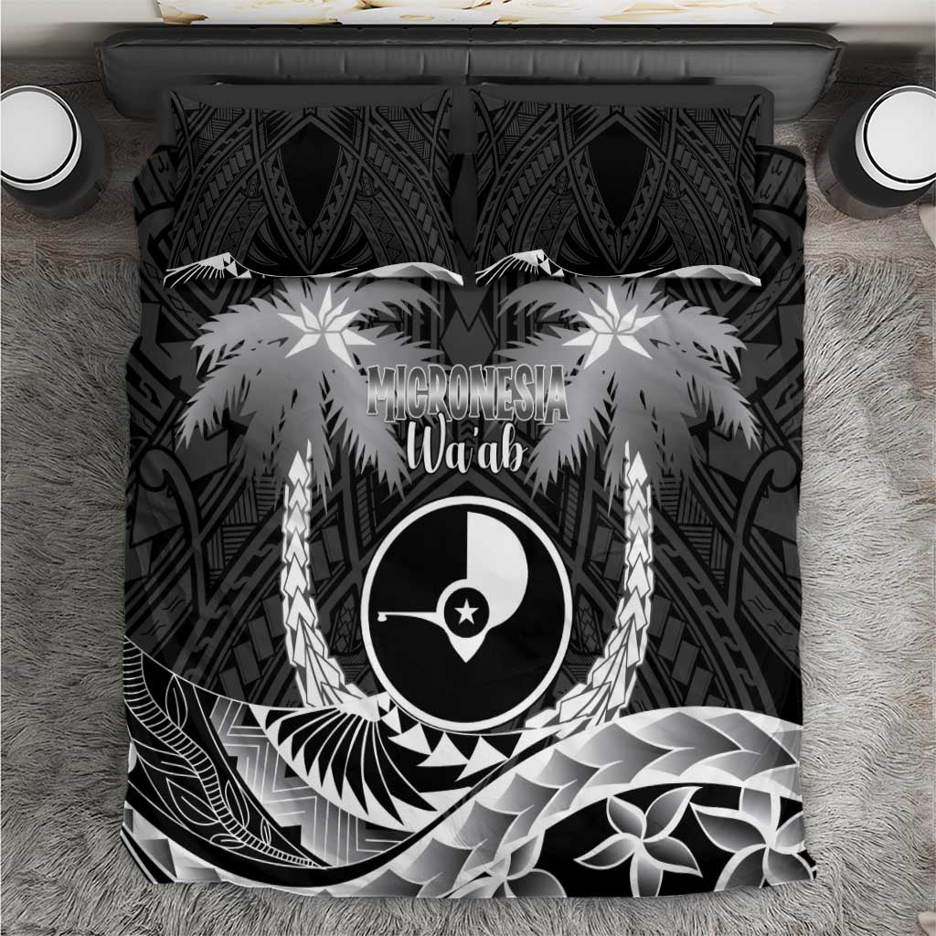 FSM Yap Day Bedding Set 2025 Wa'ab Micronesia Black Color