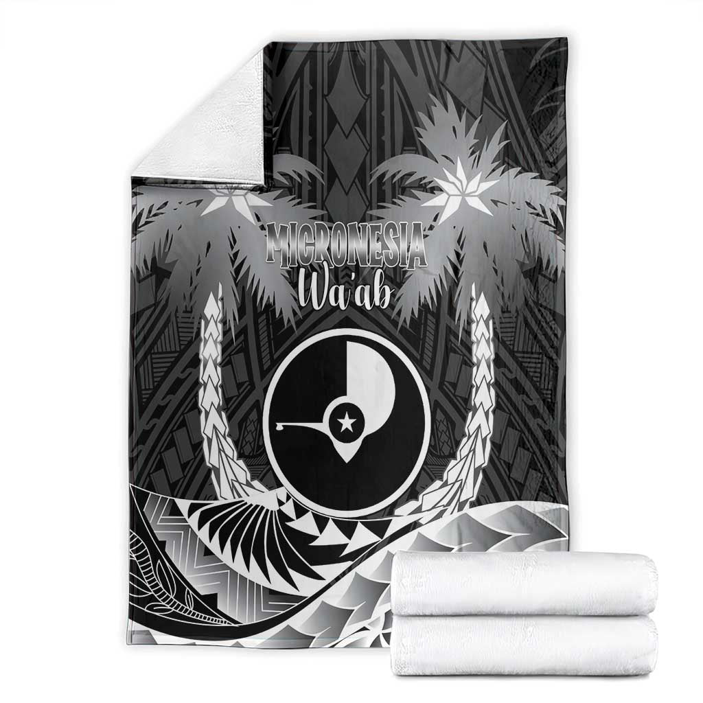 FSM Yap Day Blanket 2025 Wa'ab Micronesia Black Color