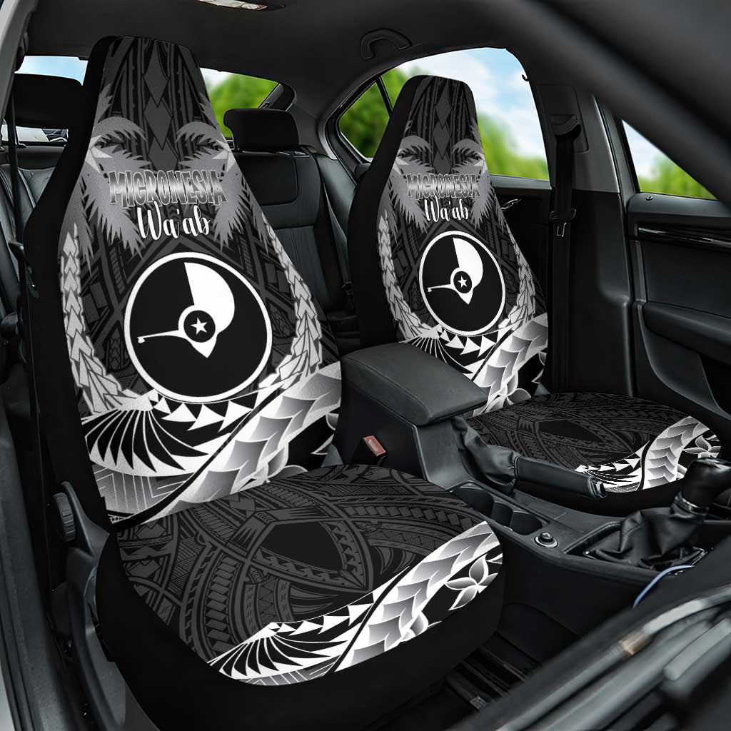 FSM Yap Day Car Seat Cover 2025 Wa'ab Micronesia Black Color
