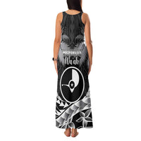 FSM Yap Day Family Matching Tank Maxi Dress and Hawaiian Shirt 2025 Wa'ab Micronesia Black Color