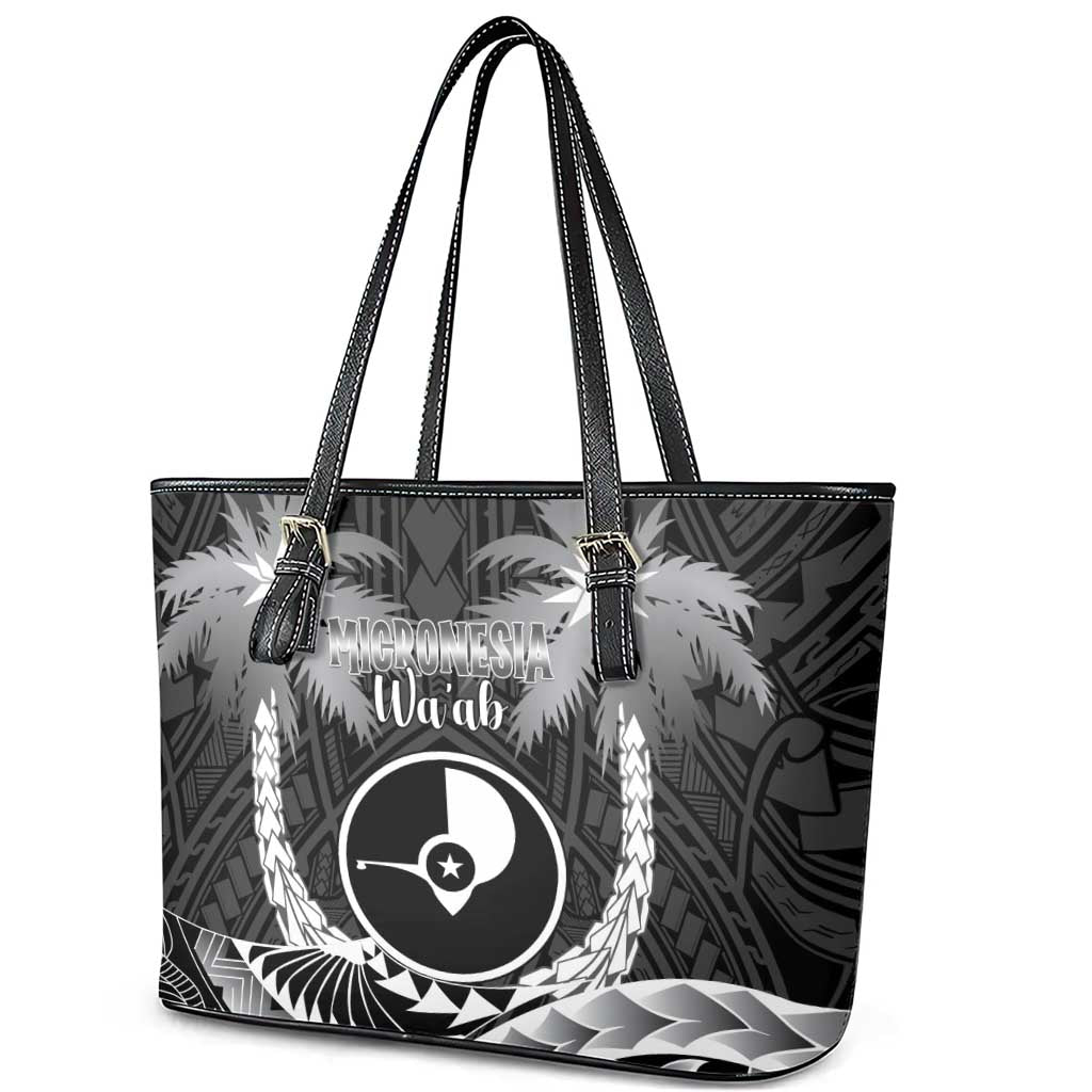 FSM Yap Day Leather Tote Bag 2025 Wa'ab Micronesia Black Color