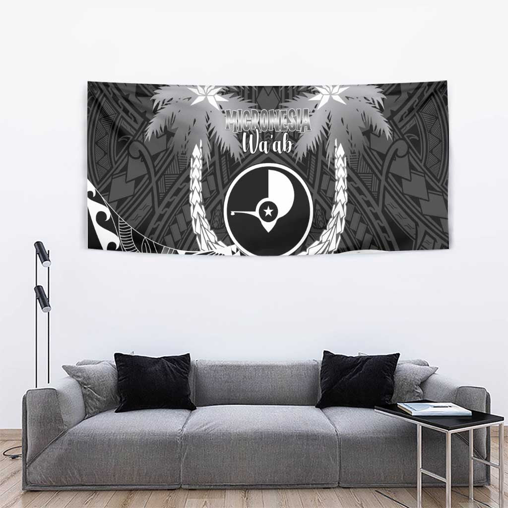 FSM Yap Day Tapestry 2025 Wa'ab Micronesia Black Color