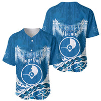FSM Yap Day Baseball Jersey 2025 Wa'ab Micronesia Flag Color