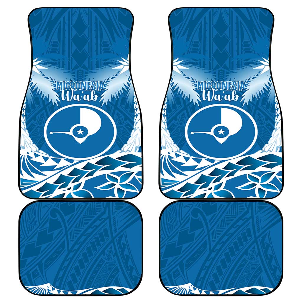 FSM Yap Day Car Mats 2025 Wa'ab Micronesia Flag Color