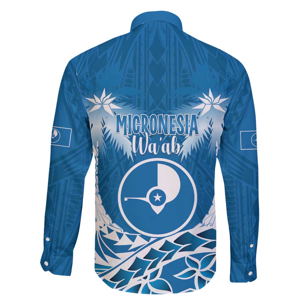 FSM Yap Day Family Matching Puletasi and Hawaiian Shirt 2025 Wa'ab Micronesia Flag Color