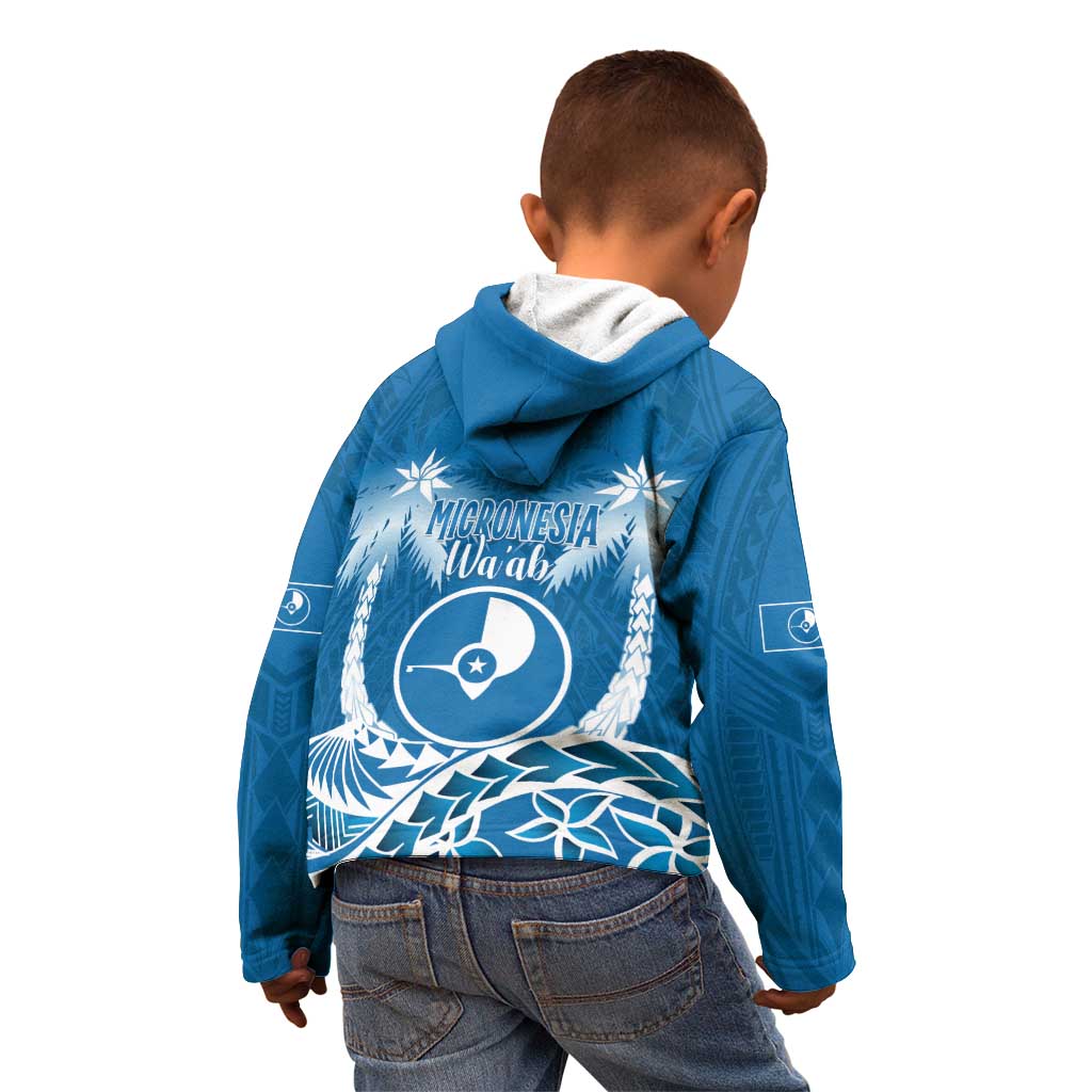 FSM Yap Day Kid Hoodie 2025 Wa'ab Micronesia Flag Color