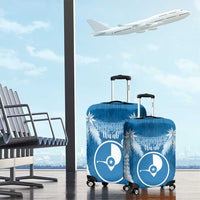 FSM Yap Day Luggage Cover 2025 Wa'ab Micronesia Flag Color