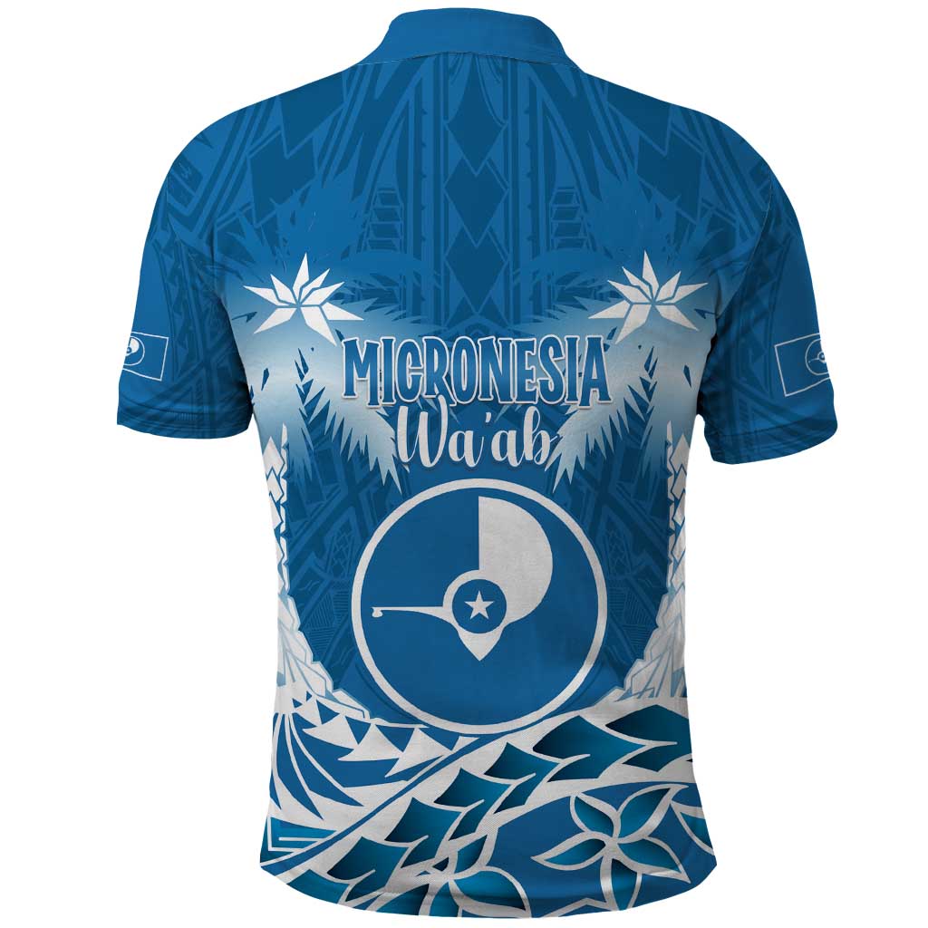 FSM Yap Day Polo Shirt 2025 Wa'ab Micronesia Flag Color