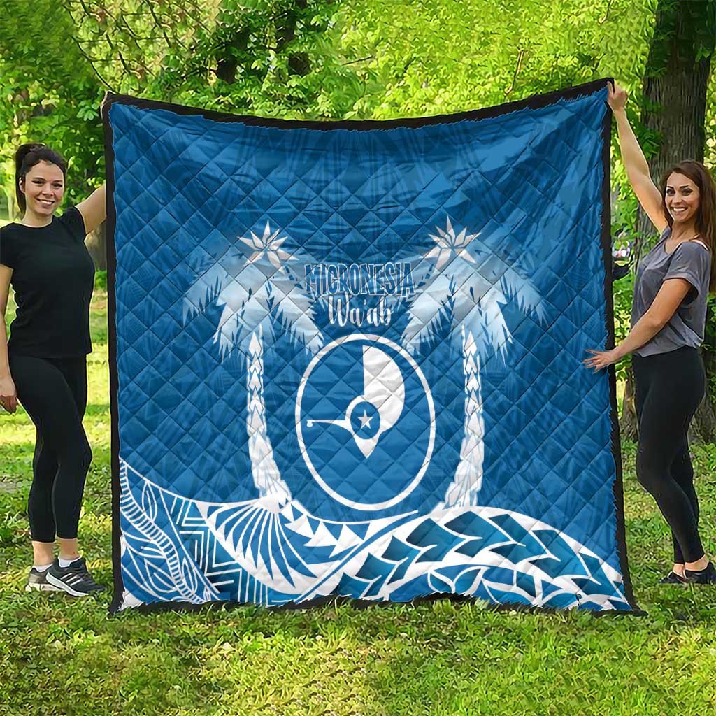 FSM Yap Day Quilt 2025 Wa'ab Micronesia Flag Color