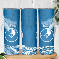 FSM Yap Day Skinny Tumbler 2025 Wa'ab Micronesia Flag Color