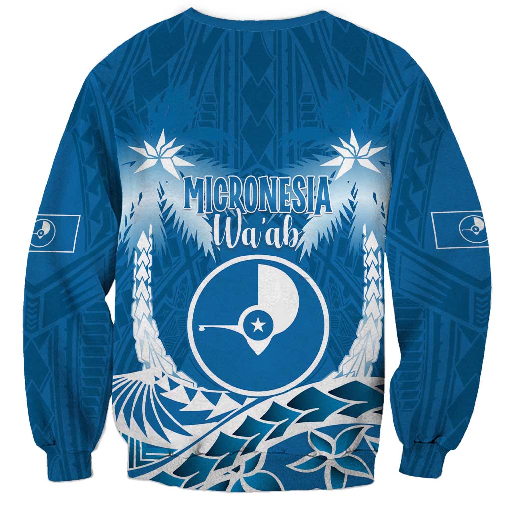 FSM Yap Day Sweatshirt 2025 Wa'ab Micronesia Flag Color