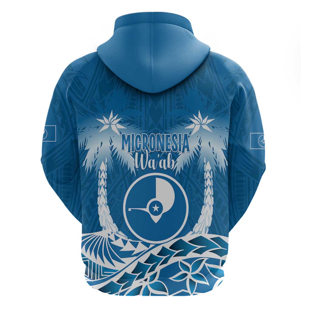 FSM Yap Day Zip Hoodie 2025 Wa'ab Micronesia Flag Color
