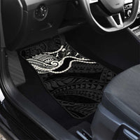 Aloha Hawaii Kalo Pikake Lei Car Mats Chest Tattoo Black Hawaiian Pattern