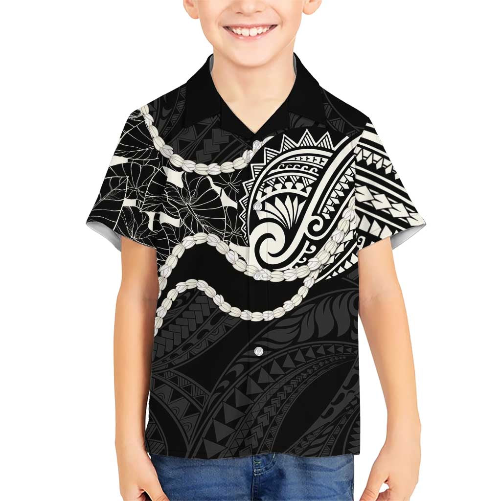 Aloha Hawaii Kalo Pikake Lei Hawaiian Shirt Chest Tattoo Black Hawaiian Pattern