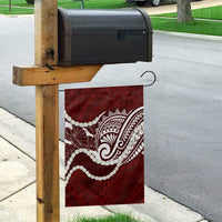 Aloha Hawaii Kalo Pikake Lei Garden Flag Chest Tattoo Oxblood Hawaiian Pattern