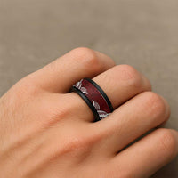 Aloha Hawaii Kalo Pikake Lei Spinner Ring Chest Tattoo Oxblood Hawaiian Pattern