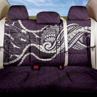 Aloha Hawaii Kalo Pikake Lei Back Car Seat Cover Chest Tattoo Purple Hawaiian Pattern