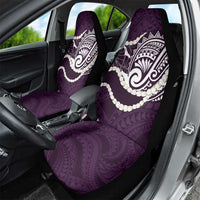 Aloha Hawaii Kalo Pikake Lei Car Seat Cover Chest Tattoo Purple Hawaiian Pattern