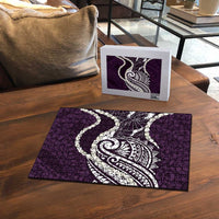 Aloha Hawaii Kalo Pikake Lei Puzzle Chest Tattoo Purple Hawaiian Pattern