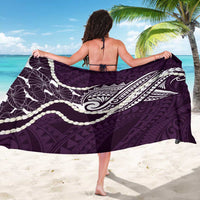 Aloha Hawaii Kalo Pikake Lei Sarong Chest Tattoo Purple Hawaiian Pattern