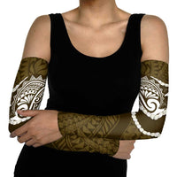 Aloha Hawaii Kalo Pikake Lei Arm Sleeves Chest Tattoo Gold Hawaiian Pattern