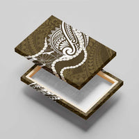 Aloha Hawaii Kalo Pikake Lei Canvas Wall Art Chest Tattoo Gold Hawaiian Pattern