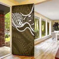 Aloha Hawaii Kalo Pikake Lei Door Cover Chest Tattoo Gold Hawaiian Pattern
