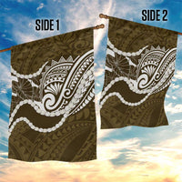 Aloha Hawaii Kalo Pikake Lei Garden Flag Chest Tattoo Gold Hawaiian Pattern