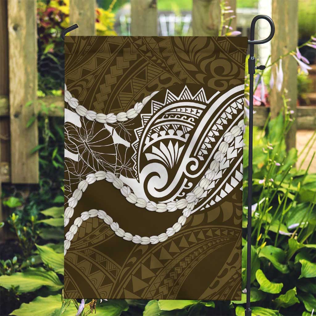 Aloha Hawaii Kalo Pikake Lei Garden Flag Chest Tattoo Gold Hawaiian Pattern