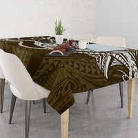 Aloha Hawaii Kalo Pikake Lei Tablecloth Chest Tattoo Gold Hawaiian Pattern