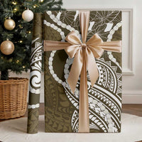Aloha Hawaii Kalo Pikake Lei Wrapping Paper Chest Tattoo Gold Hawaiian Pattern