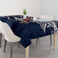 Aloha Hawaii Kalo Pikake Lei Tablecloth Chest Tattoo Oxford Blue Hawaiian Pattern