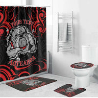 Personalised Aotearoa Bulldog Bathroom Set NZ Maori Tattoo - Polynesian Pride