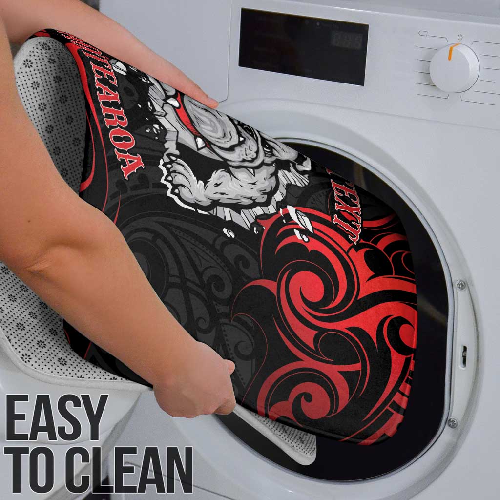 Personalised Aotearoa Bulldog Bathroom Set NZ Maori Tattoo - Polynesian Pride