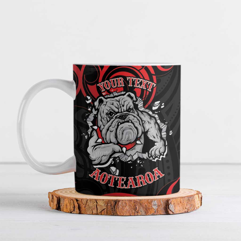 Personalised Aotearoa Bulldog Ceramic Mug NZ Maori Tattoo - Polynesian Pride