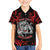 Personalised Aotearoa Bulldog Family Matching Short Sleeve Bodycon Dress and Hawaiian Shirt NZ Maori Tattoo