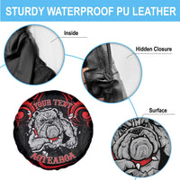 Personalised Aotearoa Bulldog Spare Tire Cover NZ Maori Tattoo
