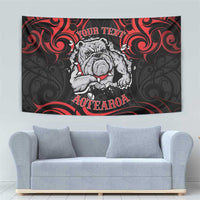 Personalised Aotearoa Bulldog Tapestry NZ Maori Tattoo